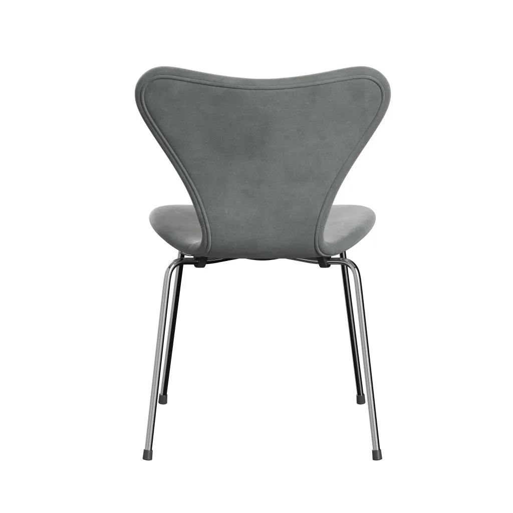 Fritz Hansen Series 7™ Chair Full Upholstery, Chrome/Belfast Velvet Seal Grey