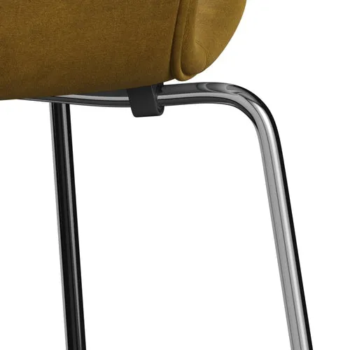 Fritz Hansen Series 7 Chair Full Upholstery, Chrome/Belfast Velvet Soft Ochre