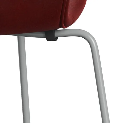 Fritz Hansen Series 7™ Chair Full Upholstery, Nine Grey/Belfast Velvet Autumn Red