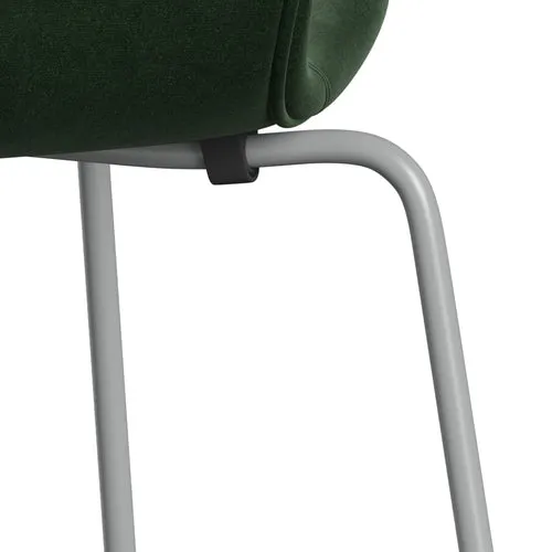 Fritz Hansen Series 7™ Chair Full Upholstery, Nine Grey/Belfast Velvet Forest Green