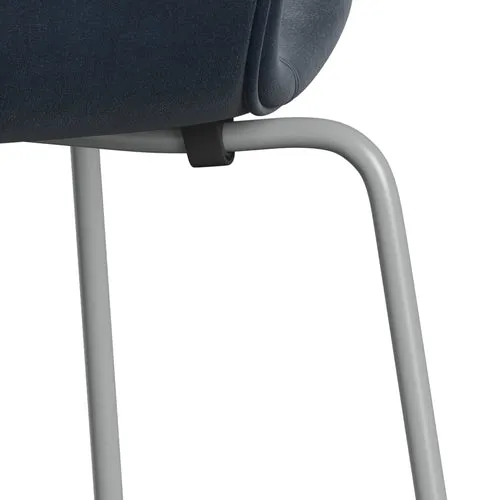 Fritz Hansen Series 7™ Chair Full Upholstery, Nine Grey/Belfast Velvet Grey Blue