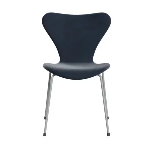 Fritz Hansen Series 7™ Chair Full Upholstery, Nine Grey/Belfast Velvet Grey Blue