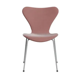 Fritz Hansen Series 7™ Chair Full Upholstery, Nine Grey/Belfast Velvet Misty Rose