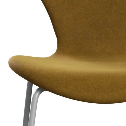 Fritz Hansen Series 7™ Chair Full Upholstery, Nine Grey/Belfast Velvet Soft Ochre