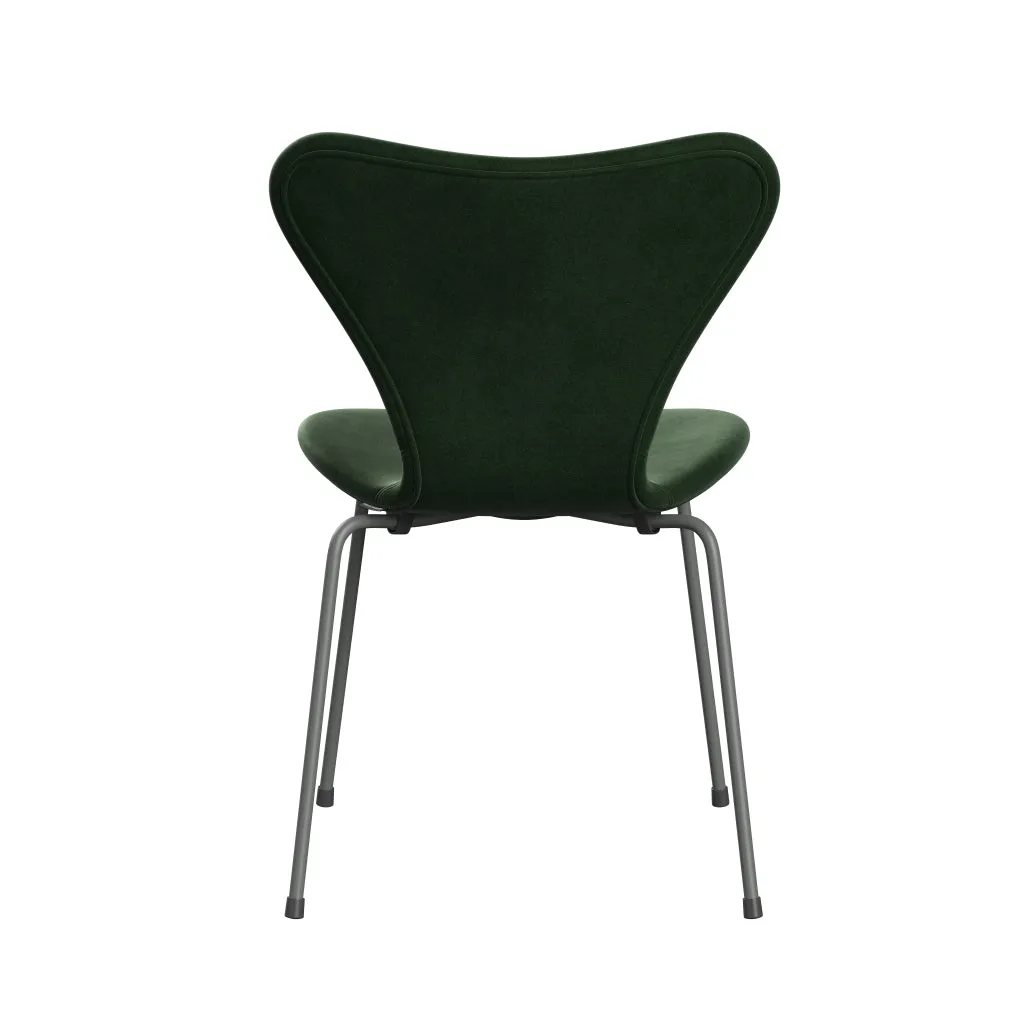 Fritz Hansen Series 7™ Chair Full Upholstery, Silver Grey/Belfast Velvet Forest Green
