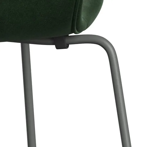 Fritz Hansen Series 7™ Chair Full Upholstery, Silver Grey/Belfast Velvet Forest Green