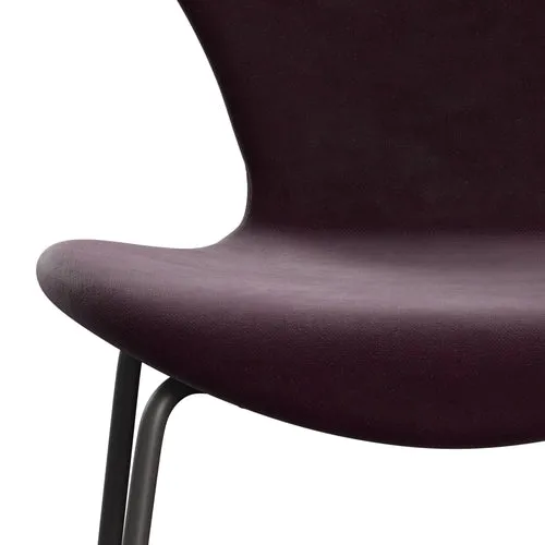 Fritz Hansen Series 7™ Chair Full Upholstery, Warm Graphite/Belfast Velvet Dark Plum