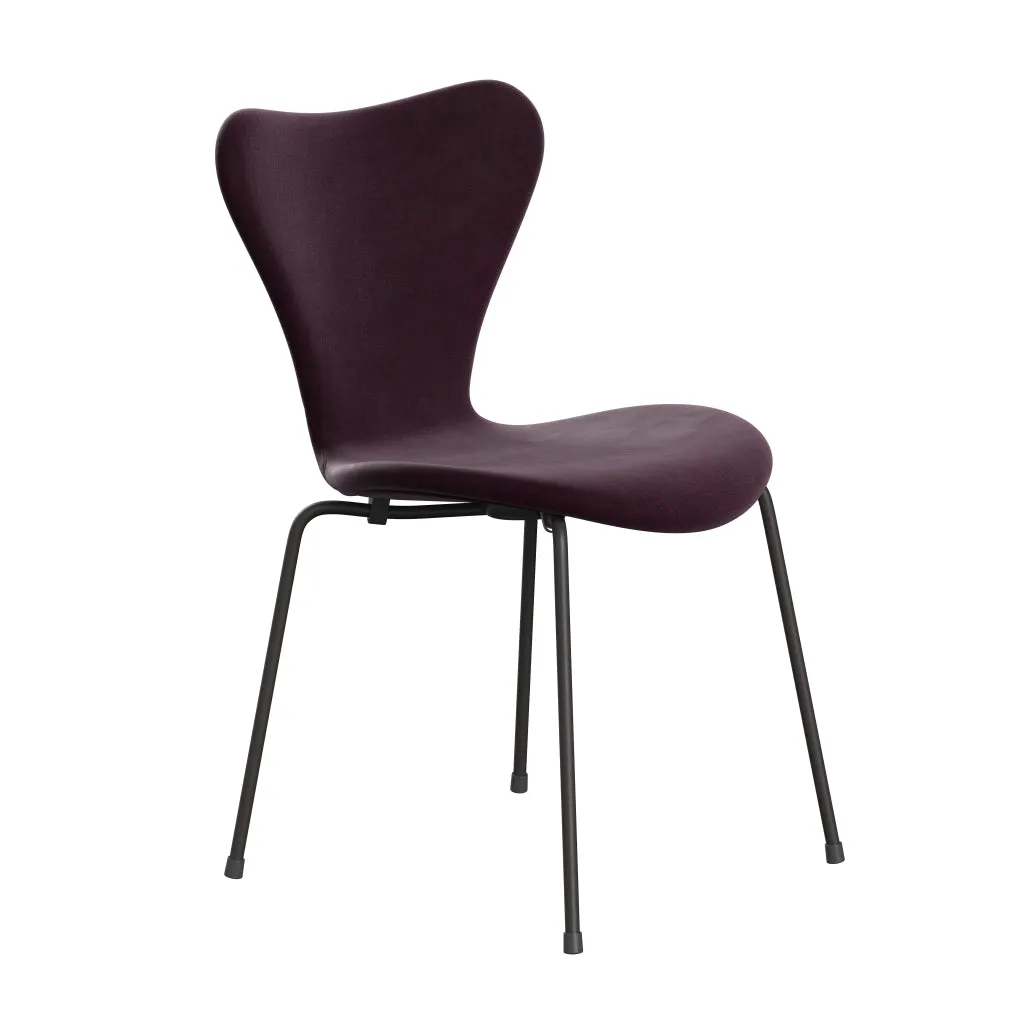 Fritz Hansen Series 7™ Chair Full Upholstery, Warm Graphite/Belfast Velvet Dark Plum