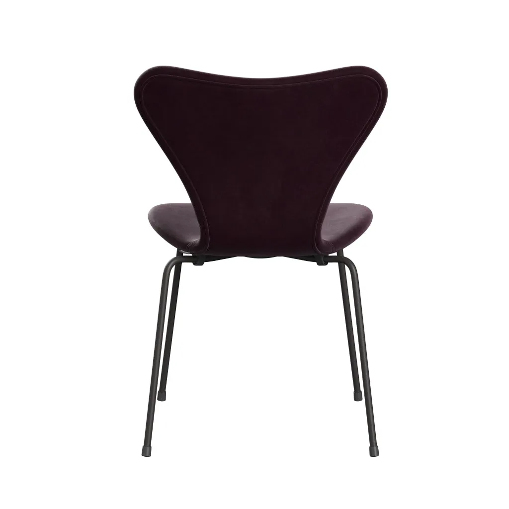 Fritz Hansen Series 7™ Chair Full Upholstery, Warm Graphite/Belfast Velvet Dark Plum