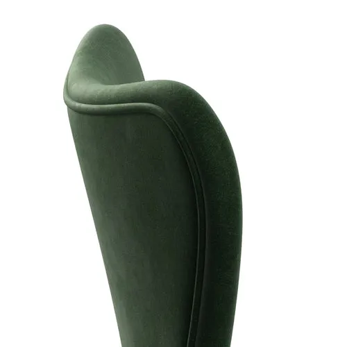 Fritz Hansen Series 7™ Chair Full Upholstery, Warm Graphite/Belfast Velvet Forest Green