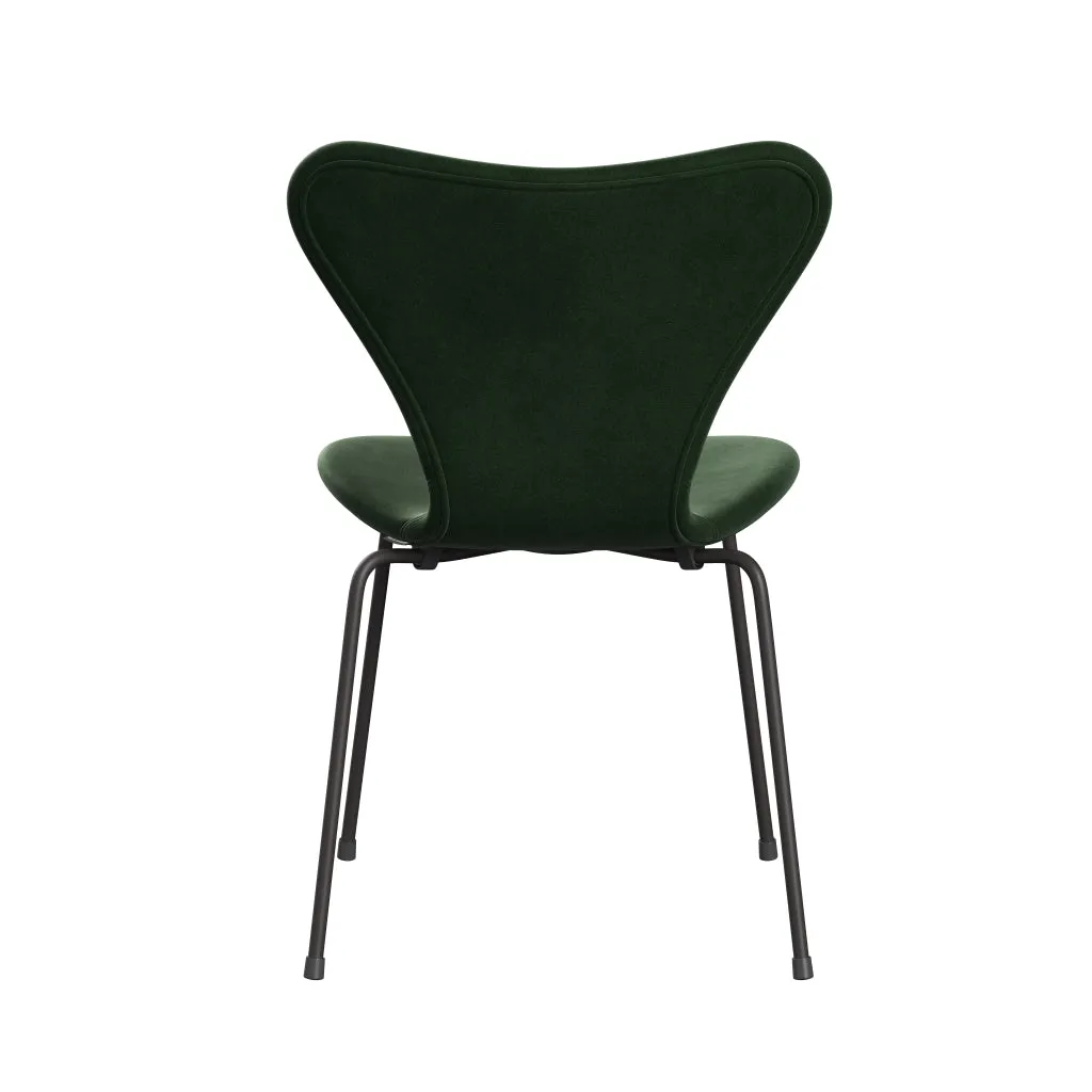 Fritz Hansen Series 7™ Chair Full Upholstery, Warm Graphite/Belfast Velvet Forest Green