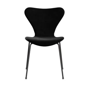 Fritz Hansen Series 7™ Chair Full Upholstery, Warm Graphite/Belfast Velvet Night Black