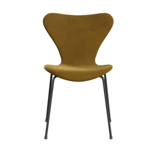 Fritz Hansen Series 7™ Chair Full Upholstery, Warm Graphite/Belfast Velvet Soft Ochre