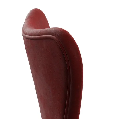 Fritz Hansen Series 7™ Chair Full Upholstery, White/Belfast Velvet Autumn Red