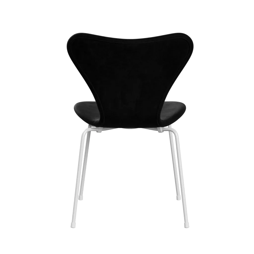 Fritz Hansen Series 7™ Chair Full Upholstery, White/Belfast Velvet Night Black