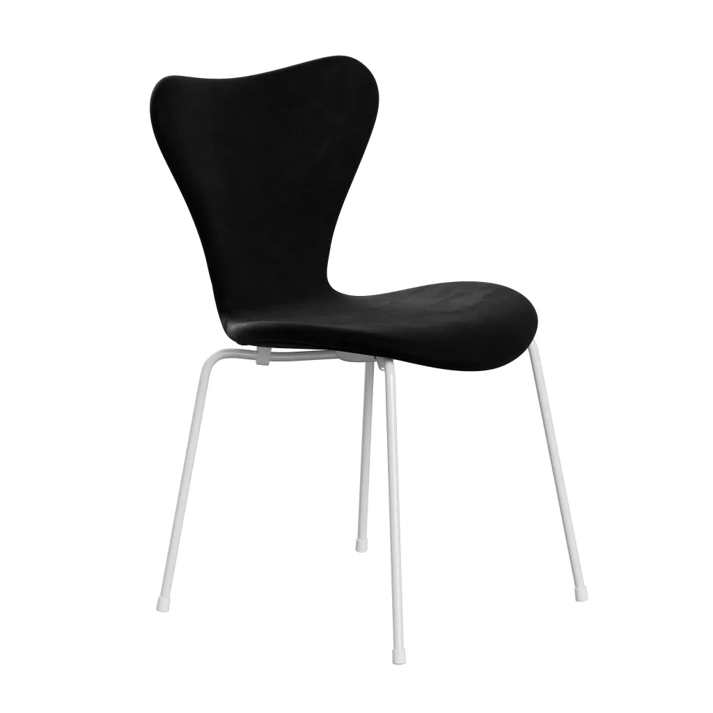 Fritz Hansen Series 7™ Chair Full Upholstery, White/Belfast Velvet Night Black