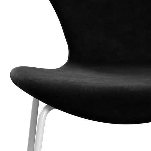 Fritz Hansen Series 7™ Chair Full Upholstery, White/Belfast Velvet Night Black