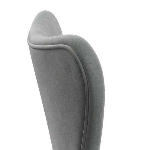 Fritz Hansen Series 7™ Chair Full Upholstery, White/Belfast Velvet Seal Grey