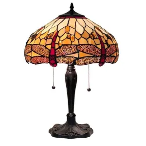 Golden Dragonfly Large Tiffany Lamp - Tiffany Lighting Direct
