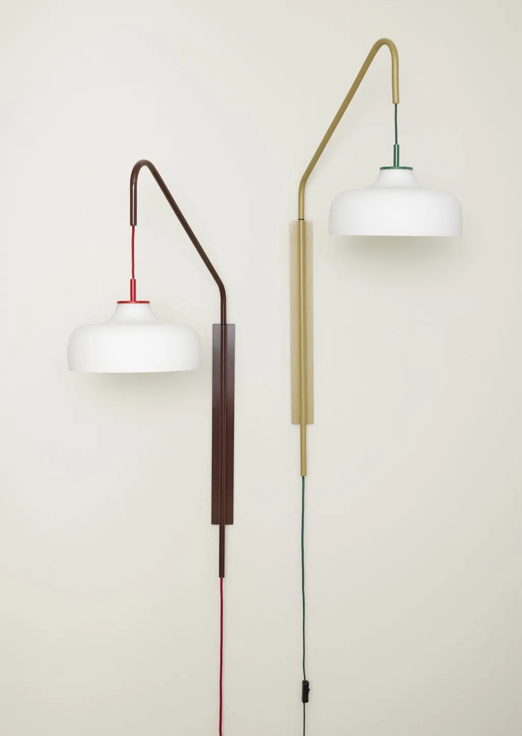 Hübsch Current Wall Lamp, Red