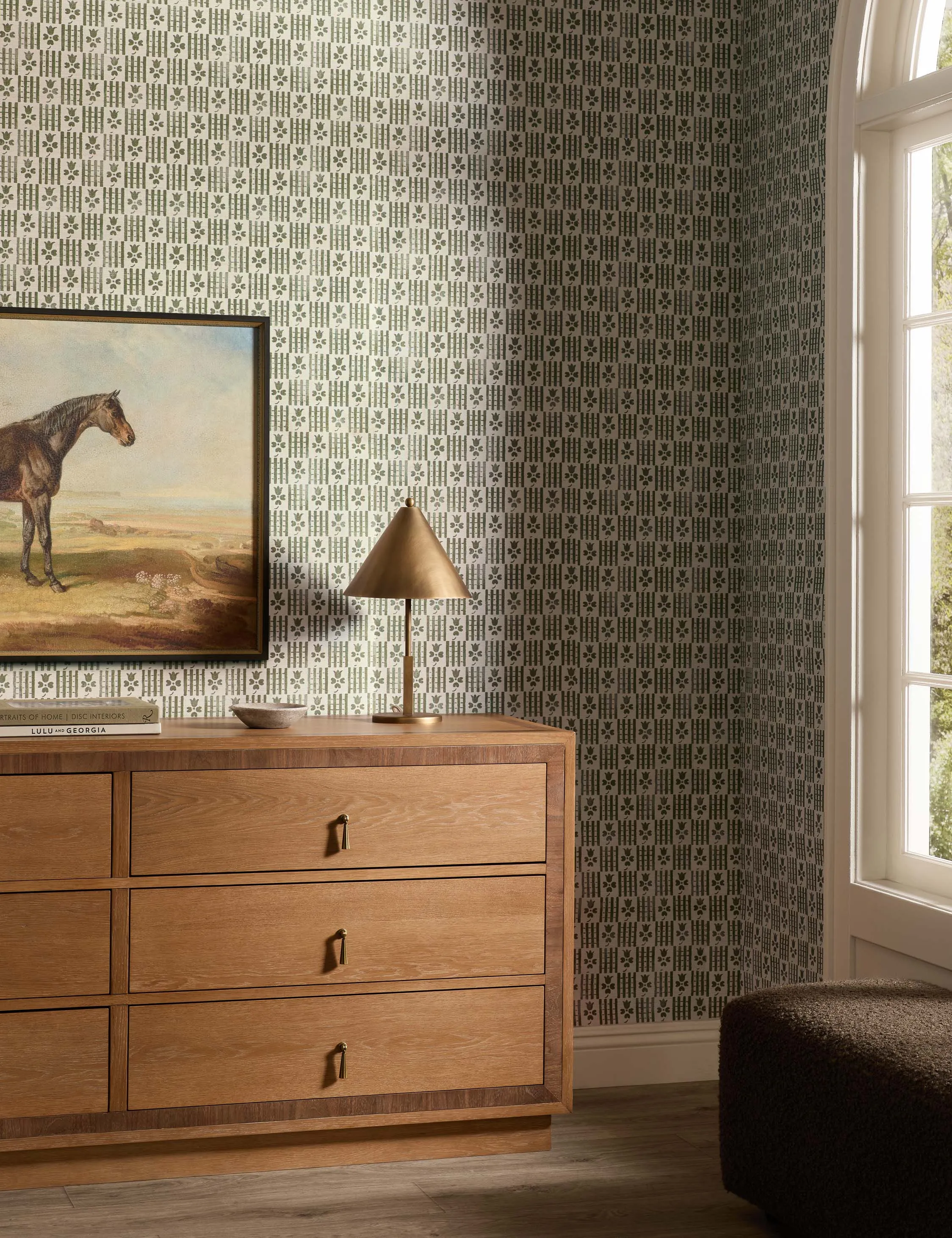 Hedra Grasscloth Wallpaper Lulu and Georgia