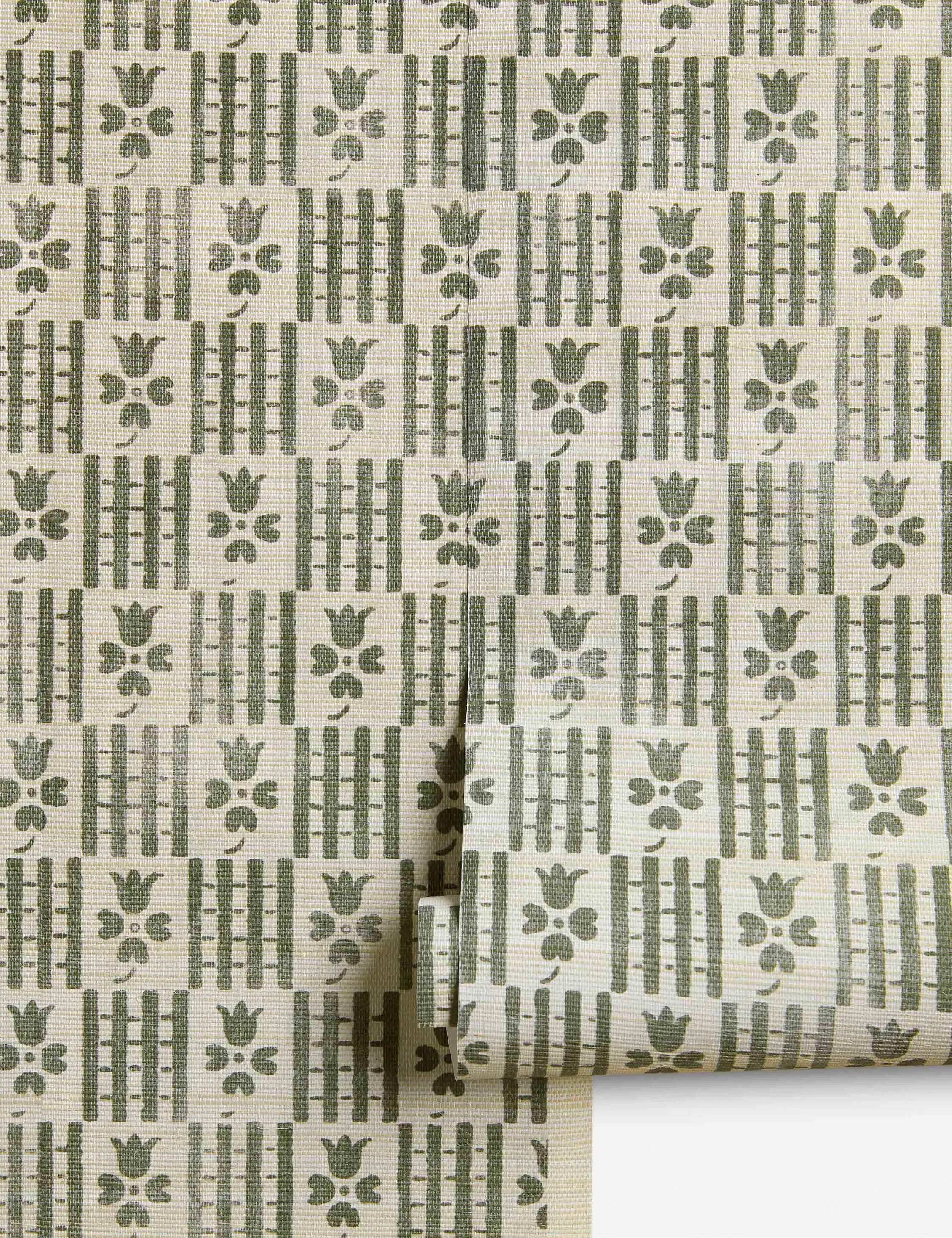 Hedra Grasscloth Wallpaper Lulu and Georgia