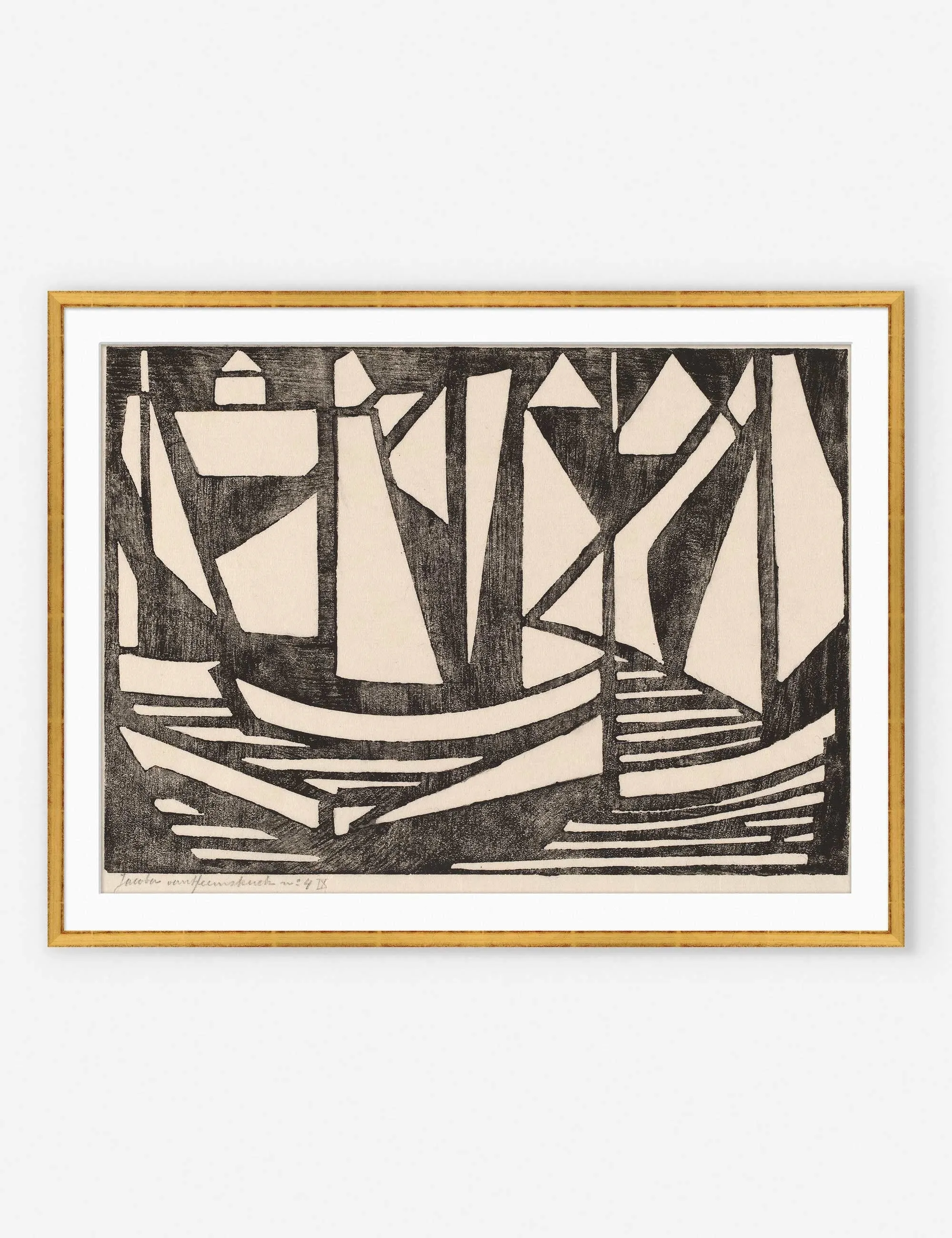 Japanese Woodcuts - Boats Print Lulu and Georgia