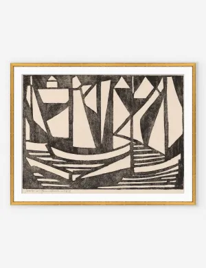 Japanese Woodcuts - Boats Print Lulu and Georgia