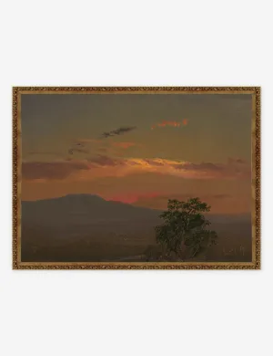 Landscape at Sunset, Hudson NY Print Lulu and Georgia