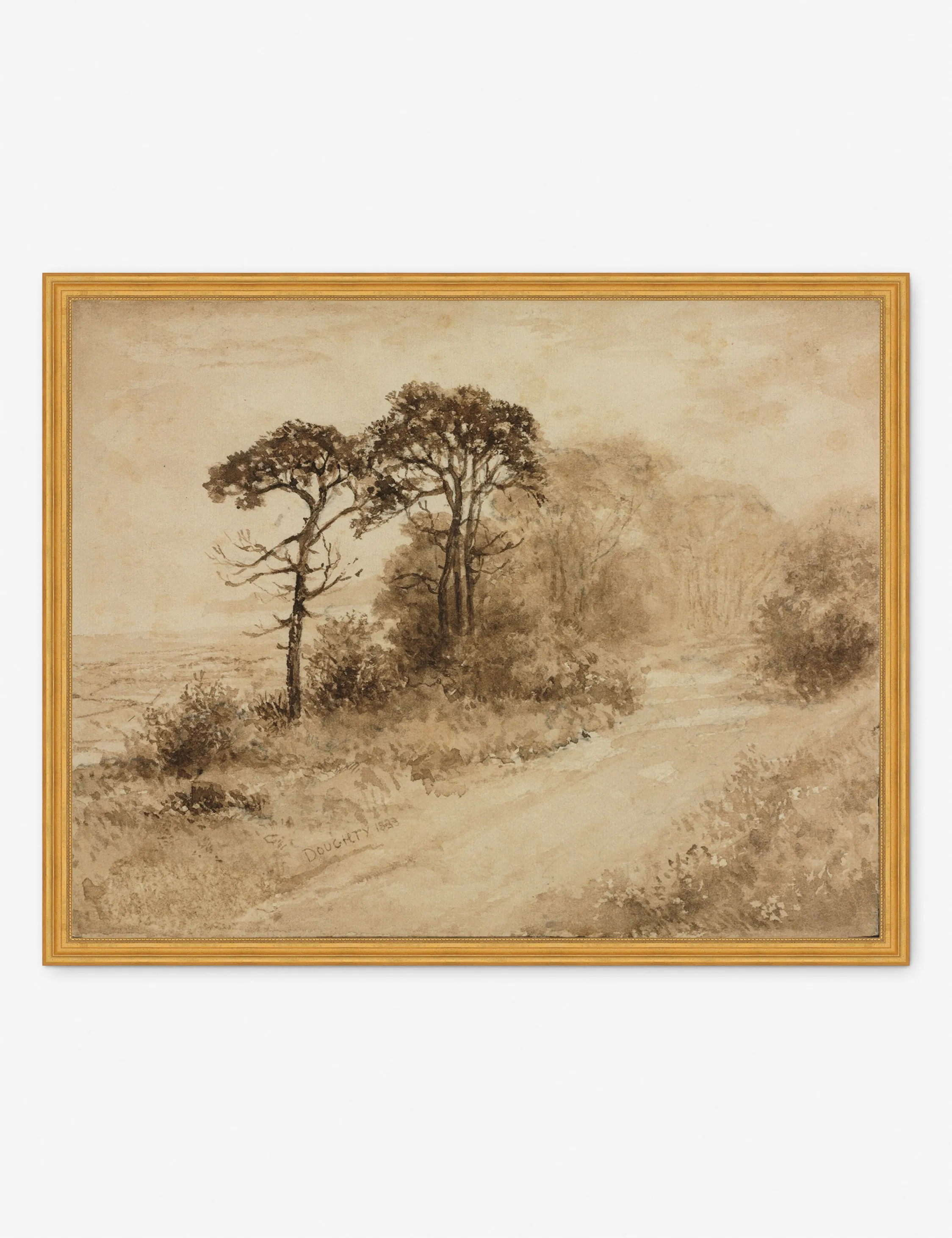 Landscape with Winding Road Print by Thomas Doughty Lulu and Georgia