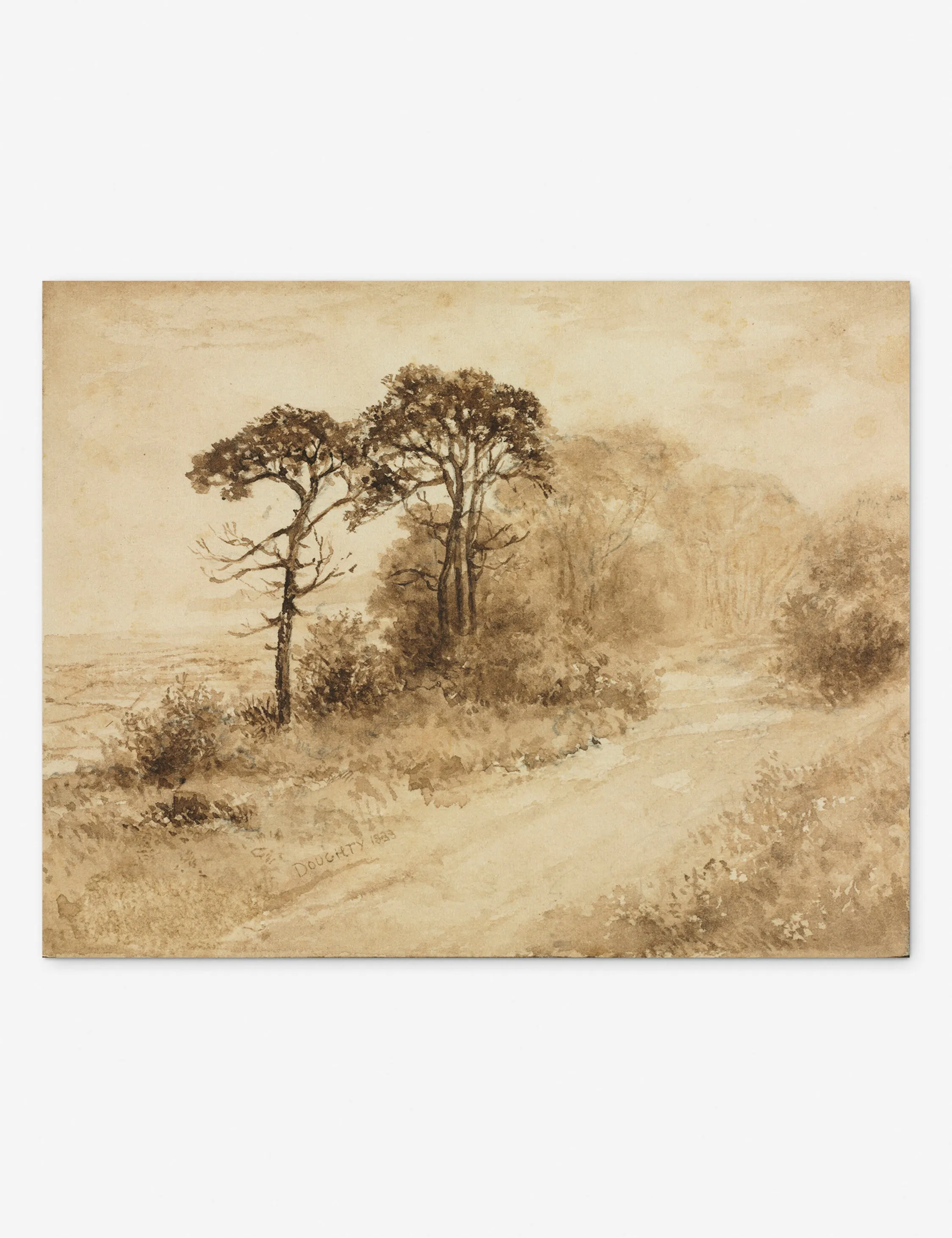 Landscape with Winding Road Print by Thomas Doughty Lulu and Georgia