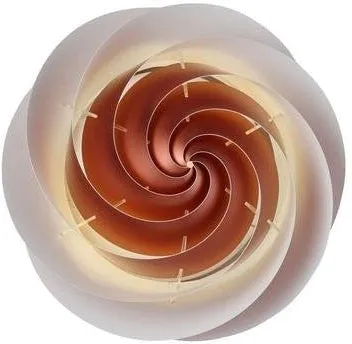Le Klint Swirl Wall/Ceiling Lamp, Copper 37 Cm