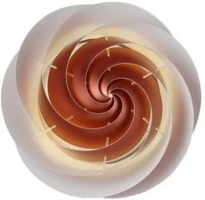 Le Klint Swirl Wall/Ceiling Lamp, Copper 37 Cm