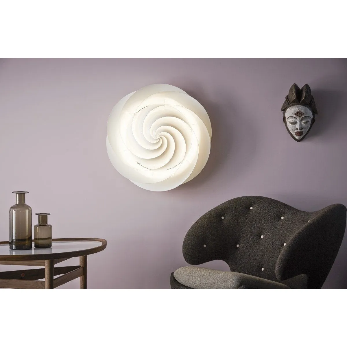 Le Klint Swirl Wall/Ceiling Lamp, Copper 37 Cm