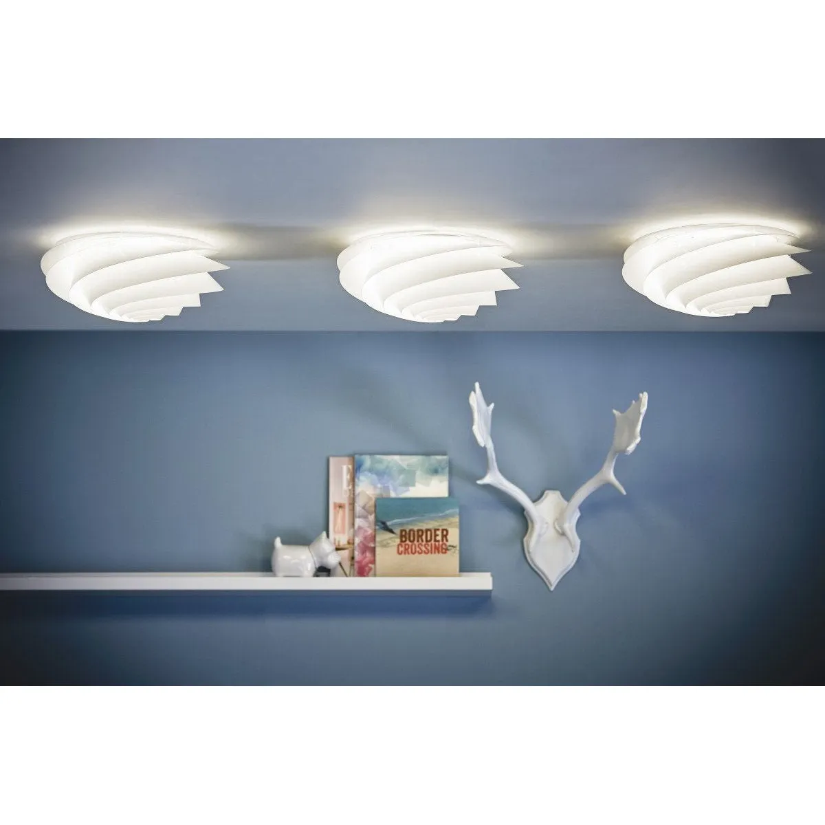 Le Klint Swirl Wall/Ceiling Lamp, Copper ø60 Cm