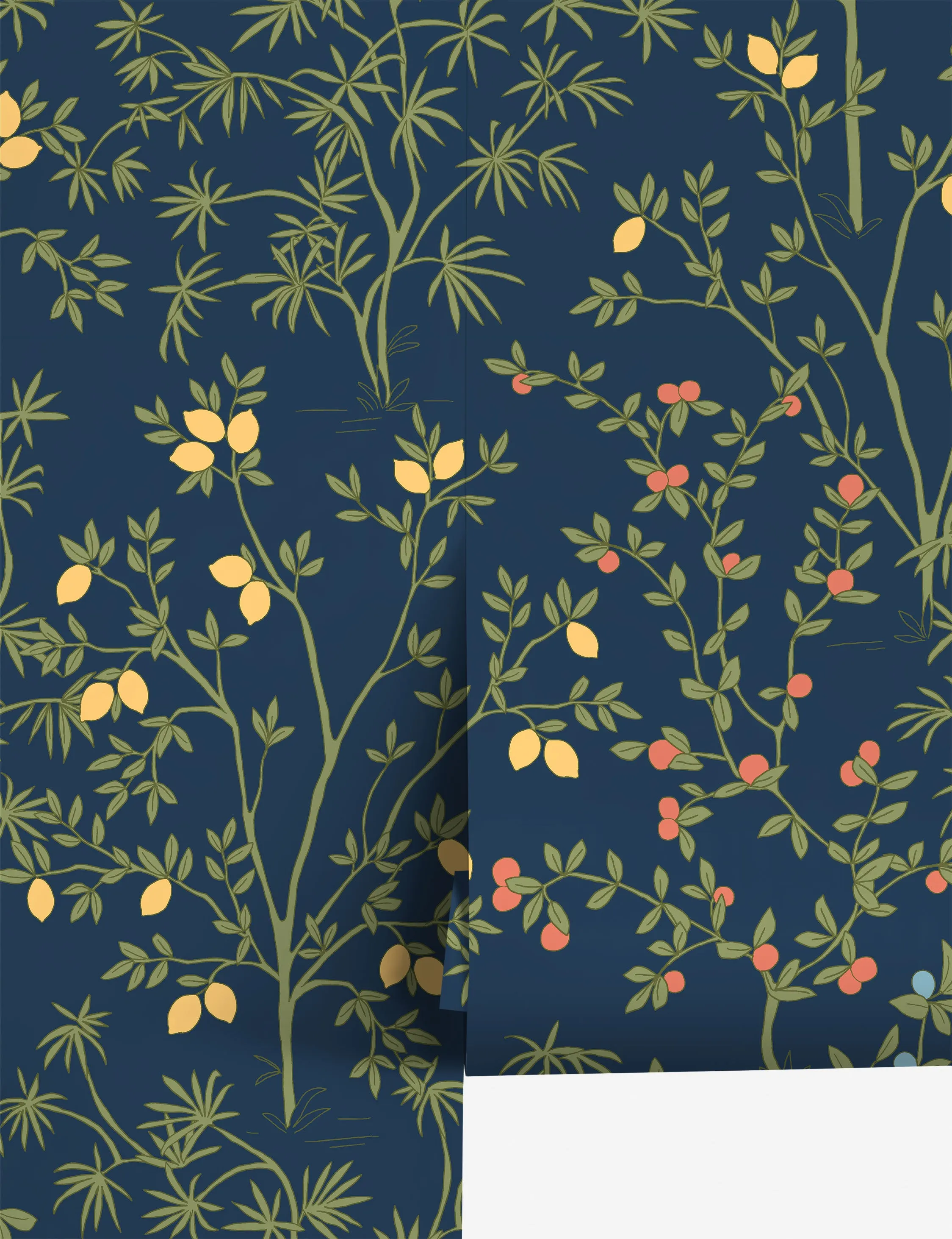 Lemon Grove Peel   Stick Wallpaper by Erin & Ben Co. Lulu and Georgia