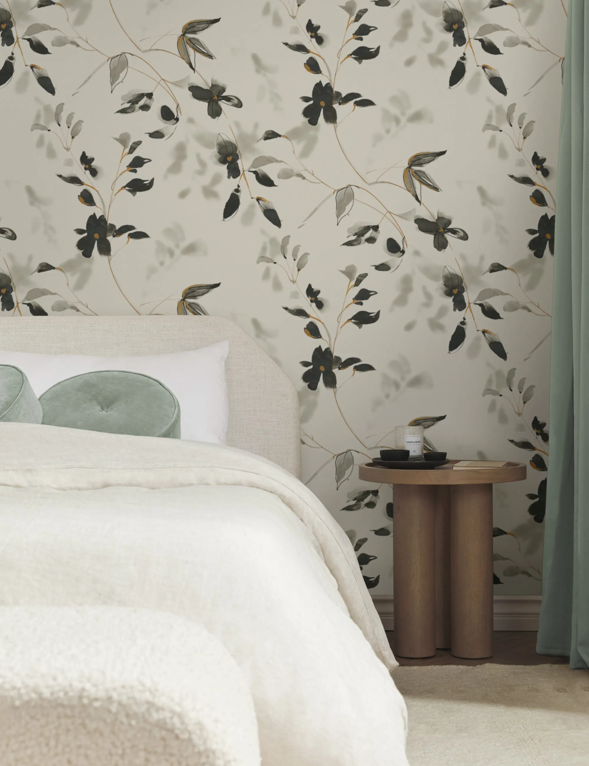 Linden Flower Premium Peel   Stick Wallpaper Lulu and Georgia