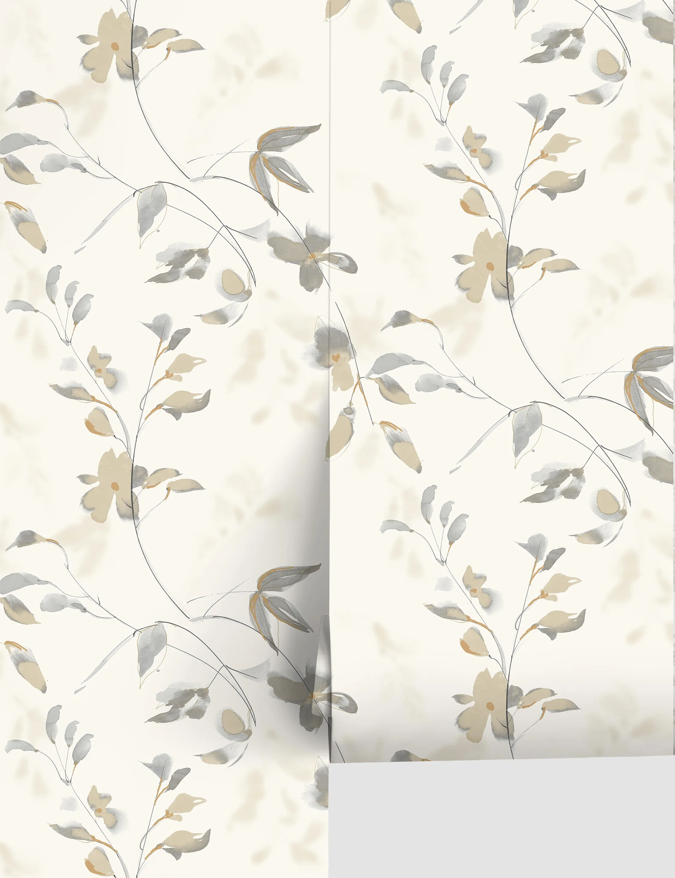 Linden Flower Premium Peel   Stick Wallpaper Lulu and Georgia