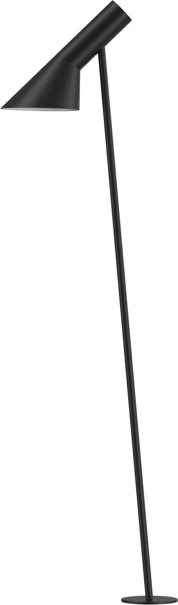 Louis Poulsen Aj Garden Long Bollard Black Led 2700 K 6.5 W, Base With Adaptor