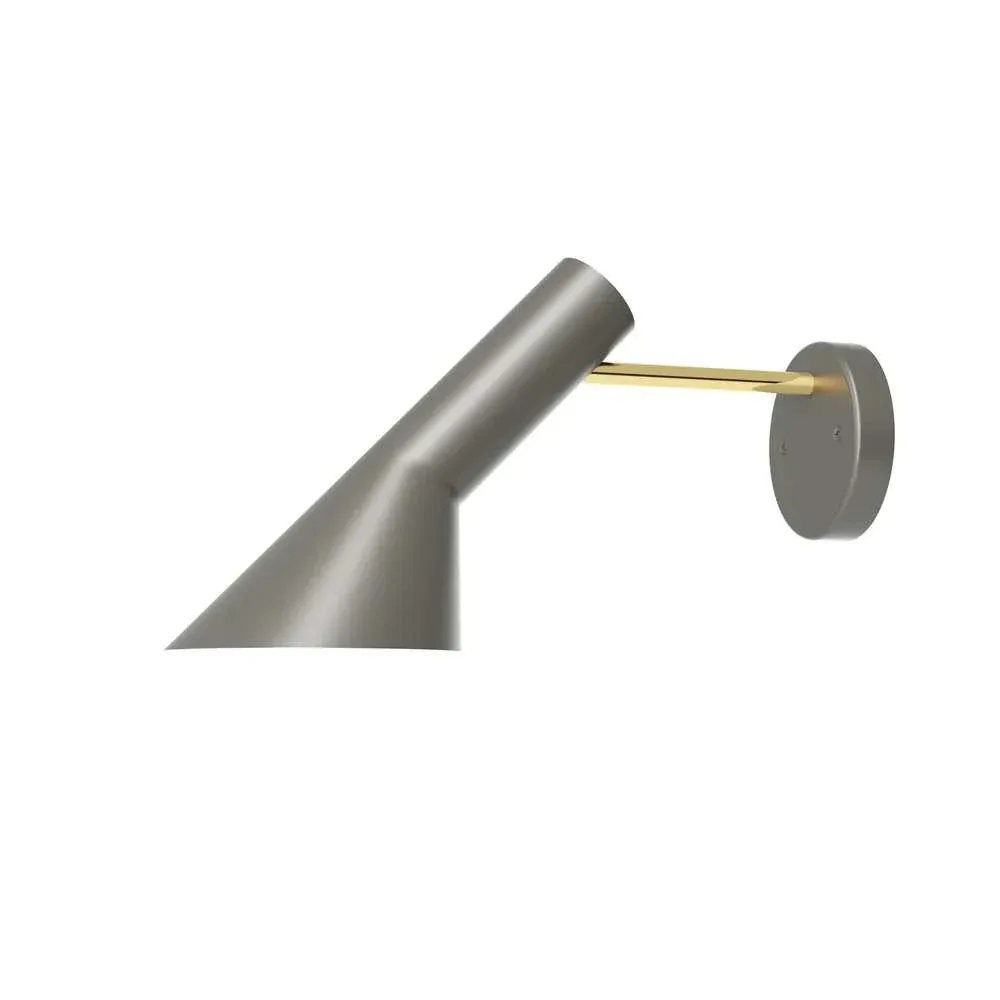 Louis Poulsen Aj Wall Lamp Hardwired, Brass/Warm Grey