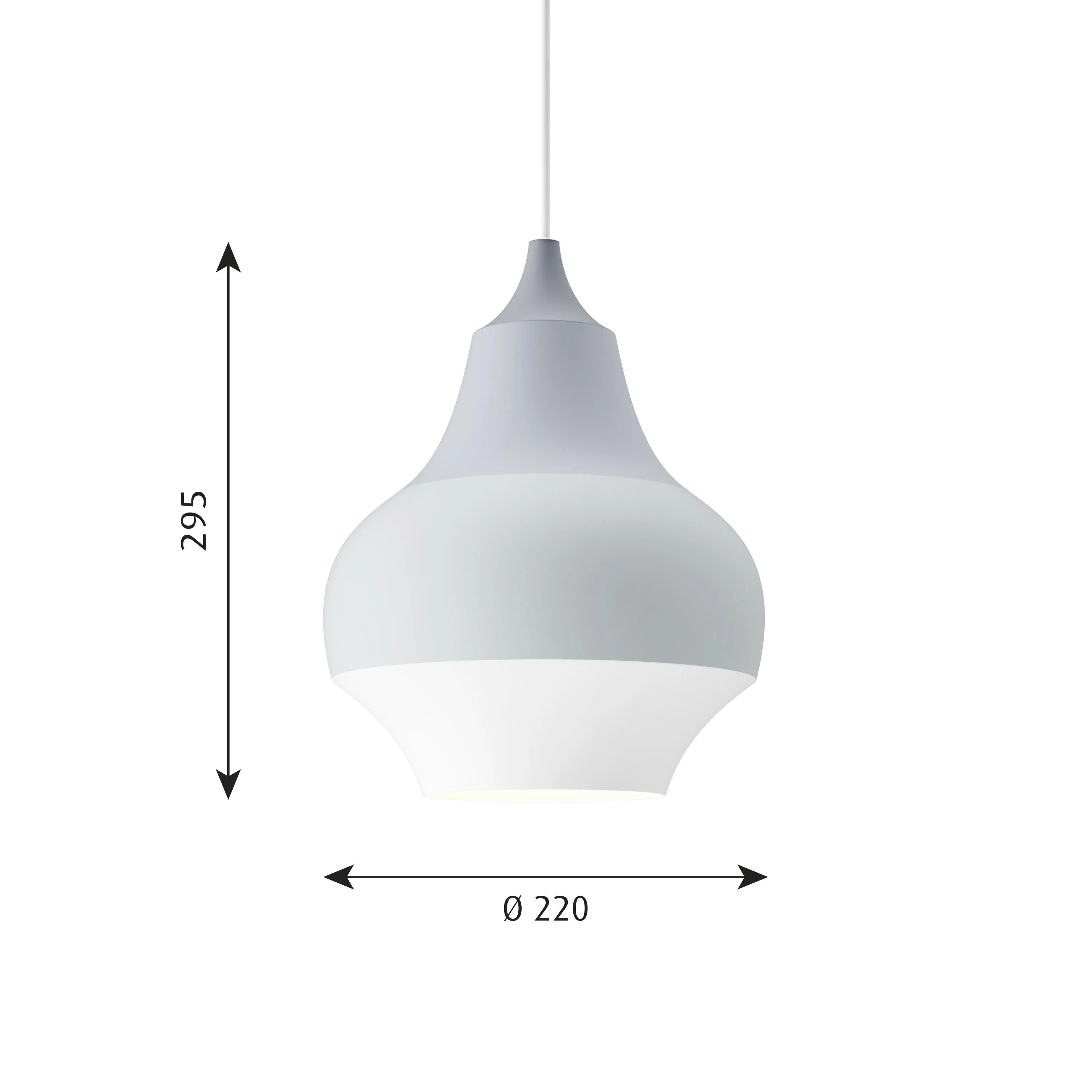Louis Poulsen Cirque Pendant ø 22 Cm, Grey