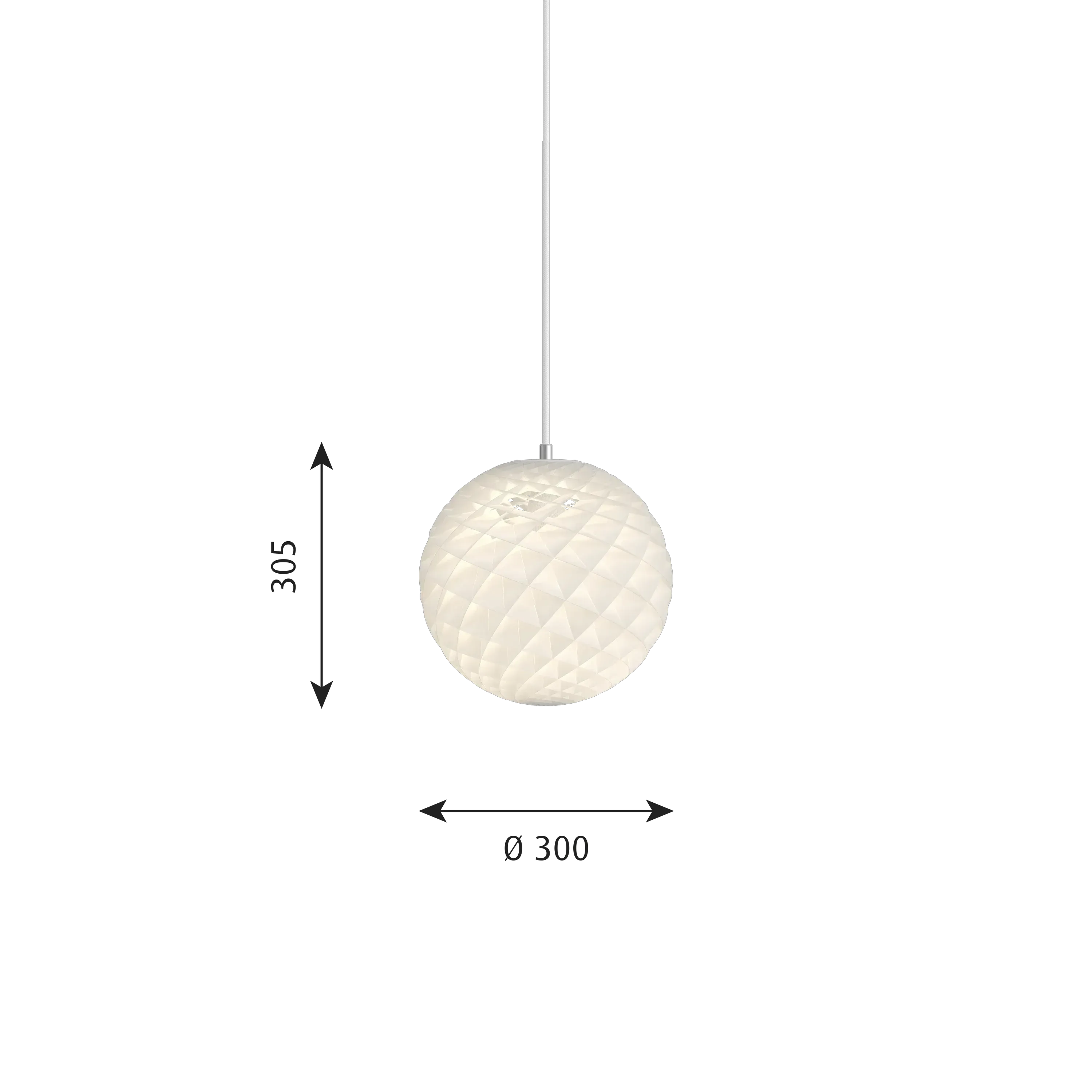 Louis Poulsen Patera Pendant White ø 300