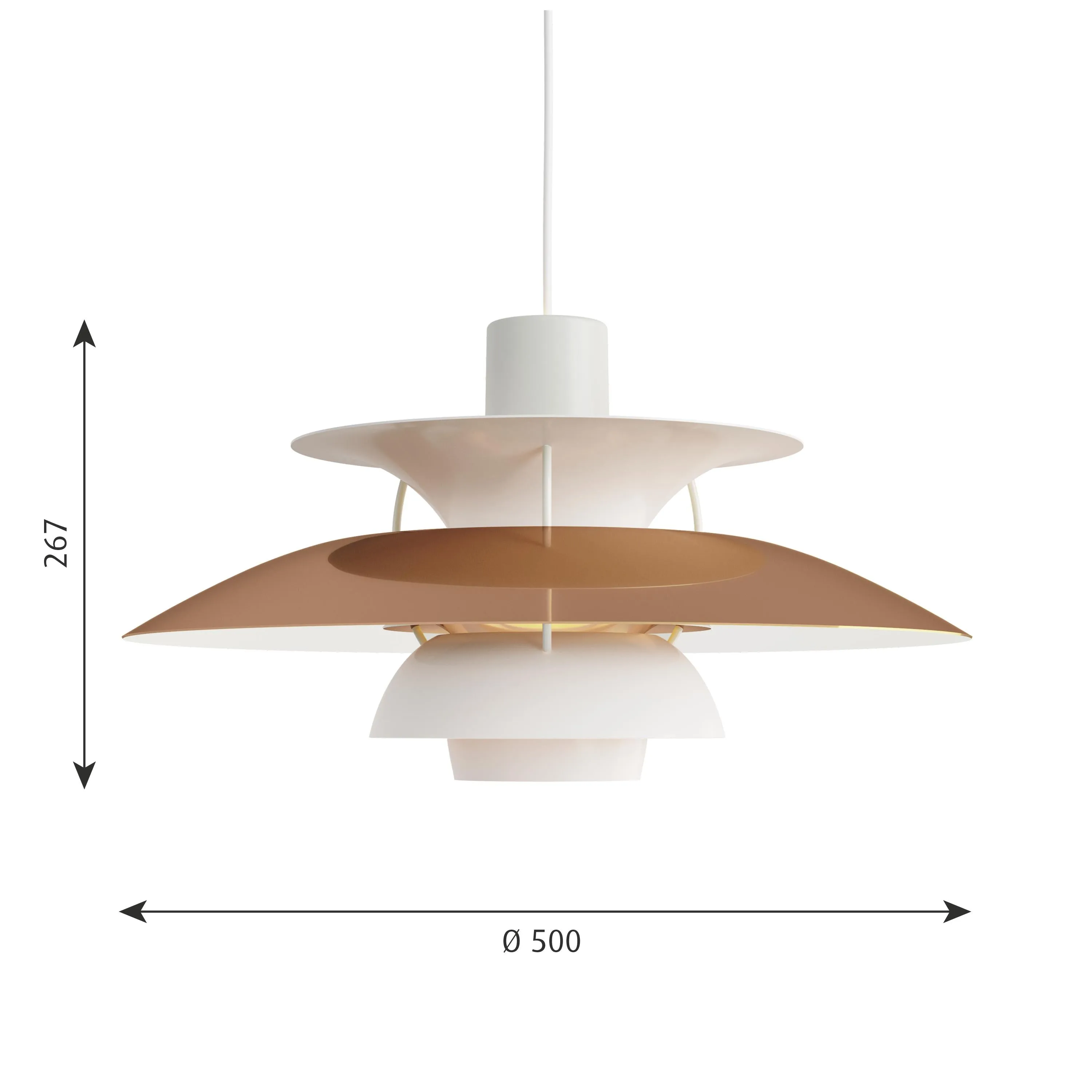 Louis Poulsen Ph 5 Pendant, Copper