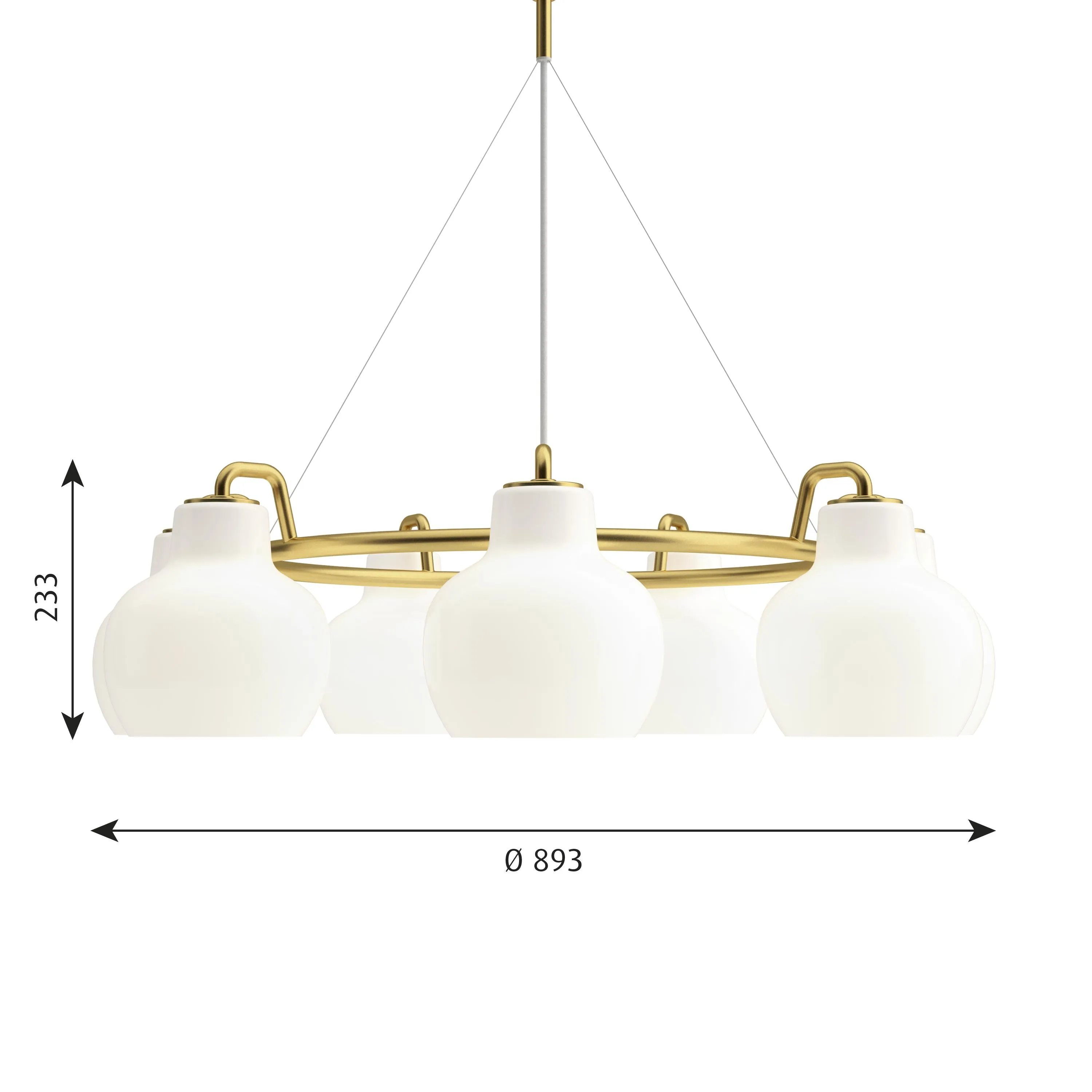 Louis Poulsen Vl Ring Crown 7 Pendant
