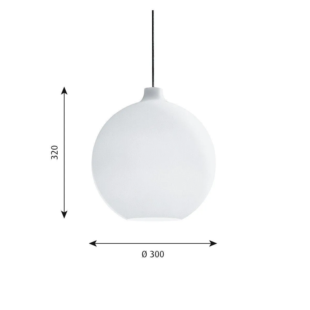 Louis Poulsen Wohlert Pendant Opal Glass, ø 300 Mm