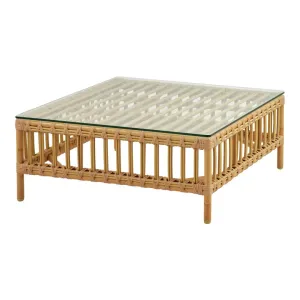 Maggie Outdoor Coffee Table w/ Glass Top