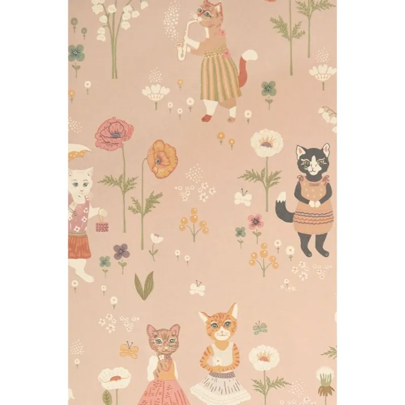 Majvillan Wallpaper Catwalk Sweet Pink (Pre-Order; Est. Delivery in 2-3 Weeks)