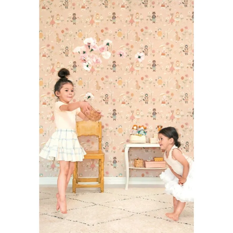 Majvillan Wallpaper Catwalk Sweet Pink (Pre-Order; Est. Delivery in 2-3 Weeks)