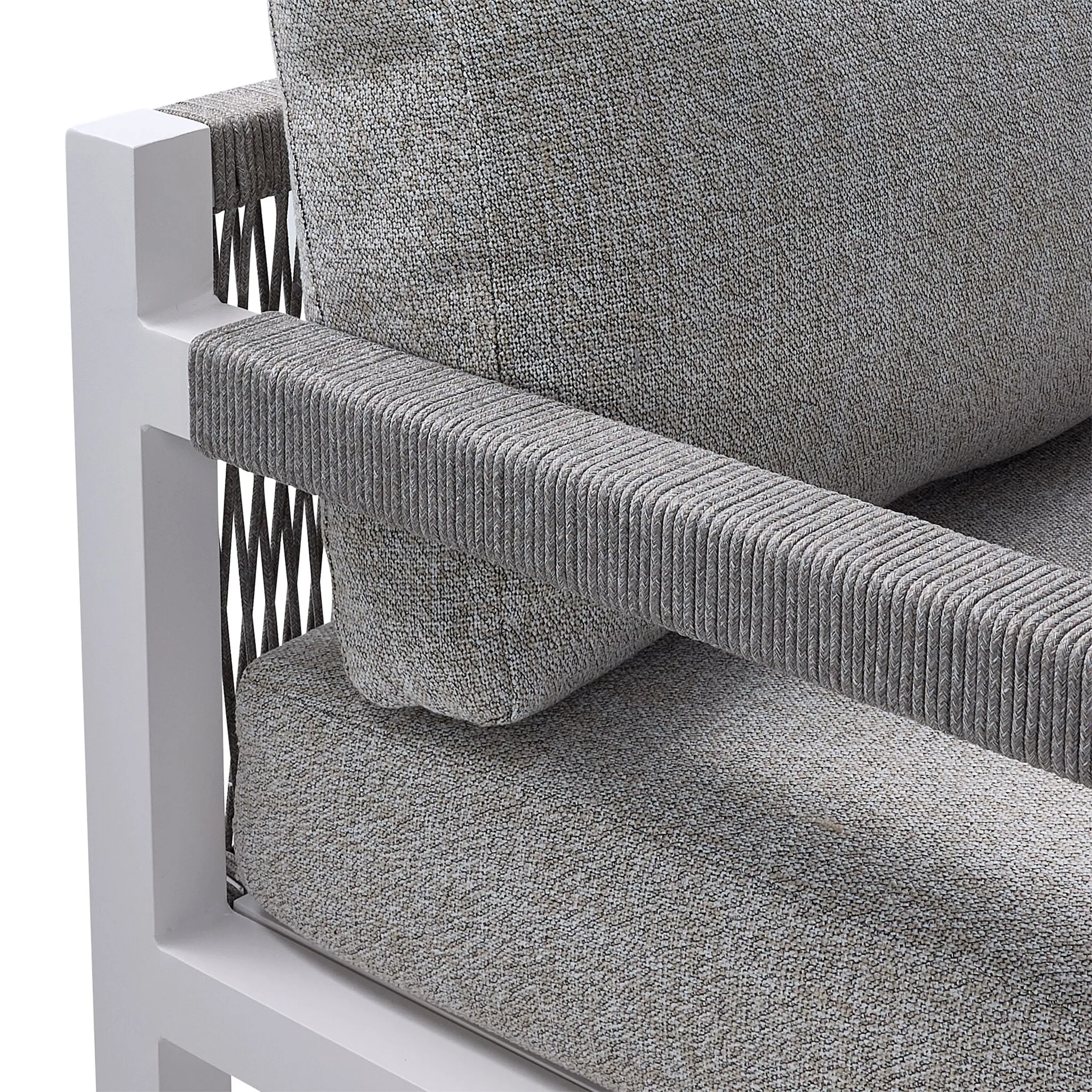 Malibu Outdoor Lounge Chair - White, Grey