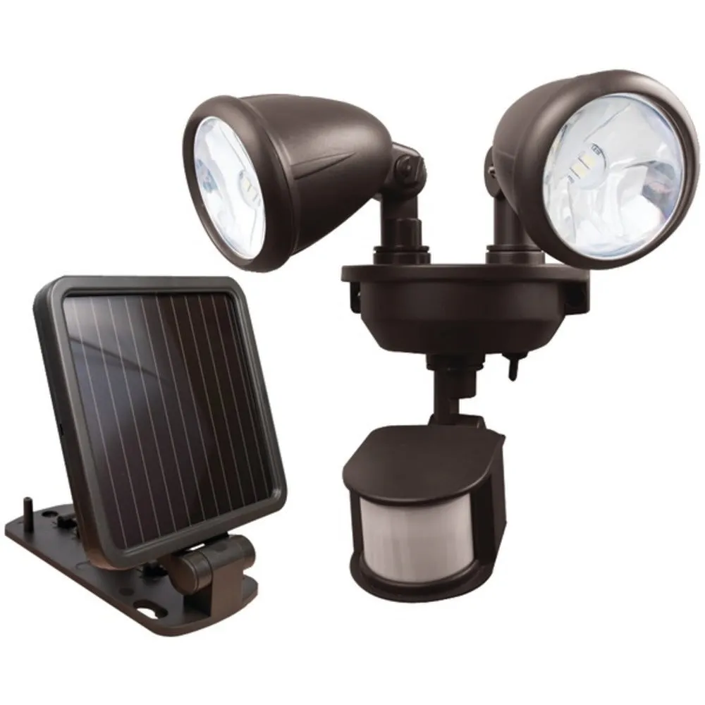 MAXSA Innovations 44216 Dual-Head Solar Spotlight (Dark Bronze)